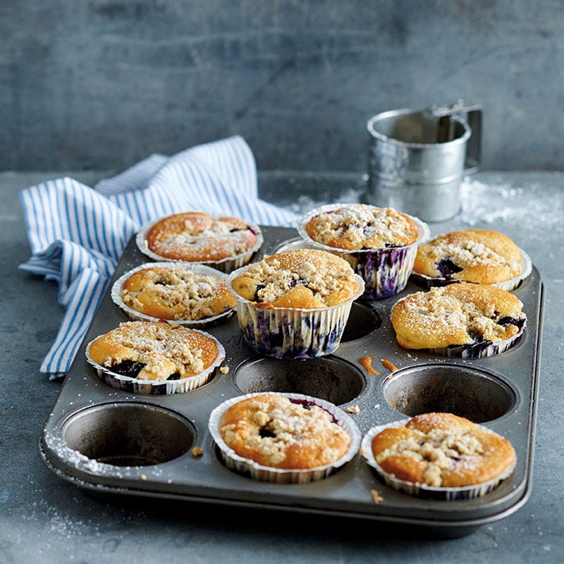 Blueberry Muffins mit Streuseln