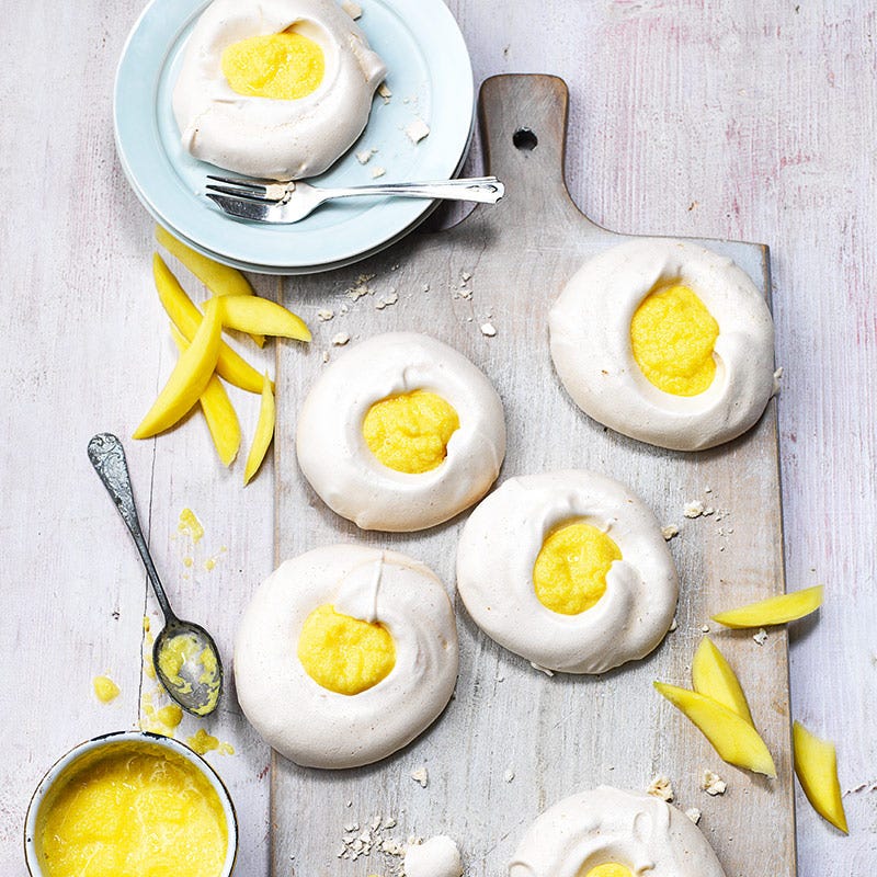 Maränger med mango