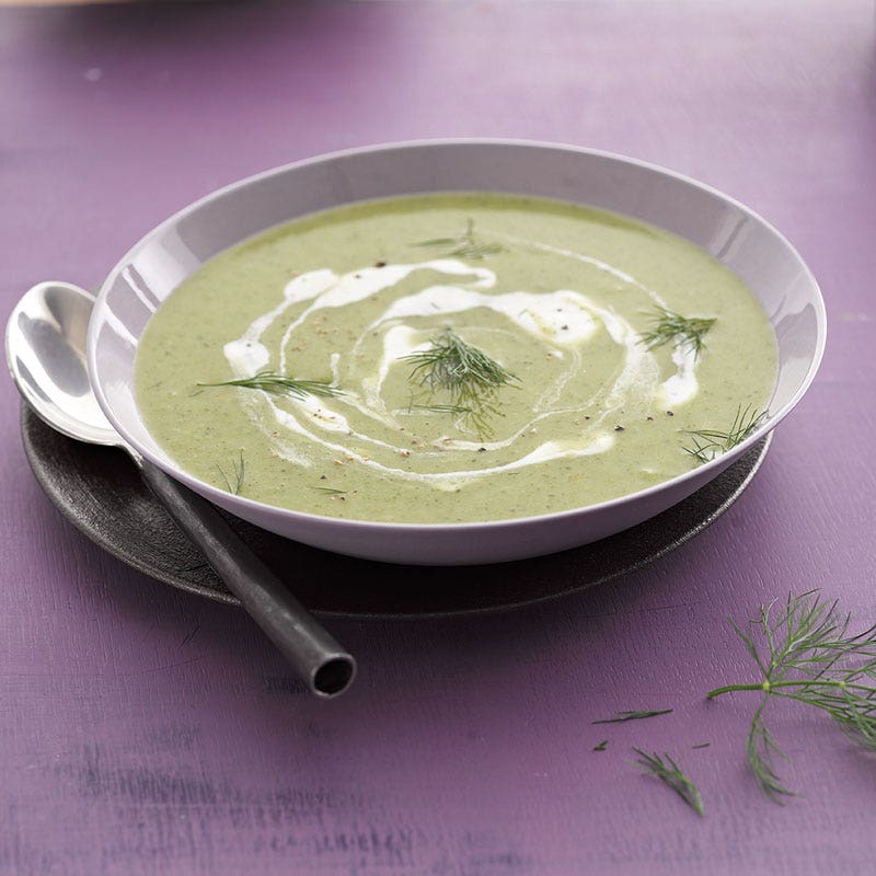 Broccolisuppe mit Joghurt