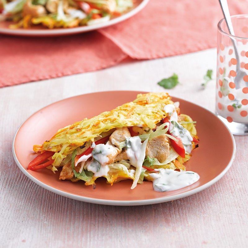 Karotten-Tasche mit gebratener Pouletbrust