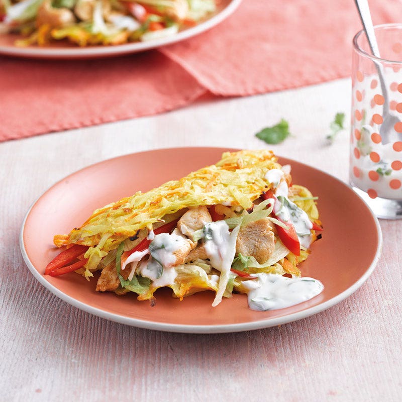 Karotten-Tasche mit gebratener Pouletbrust