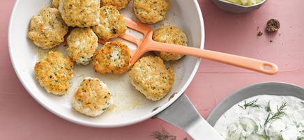 Fricadelles de poulet et purée de pommes de terre