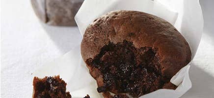 Chokladmuffins med krossad choklad