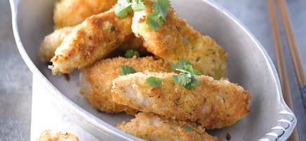 Chicken Dippers mit Erdnusssauce
