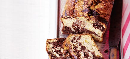 Tigerkaka med choklad och banan