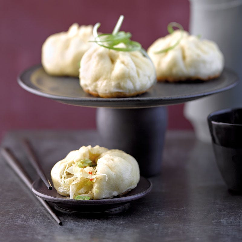 Teigtaschen mit Weisskabisfüllung (Vegetarische Nikuman)