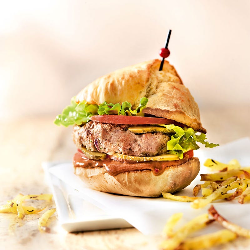 Photo de/du Hamburger frites allumettes par WW