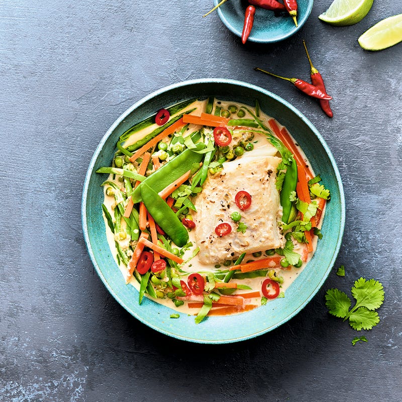 Curry thaï de poisson au lait de coco