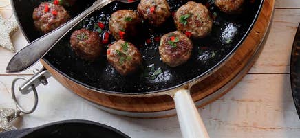 Kalkonbullar med ingefära och chili