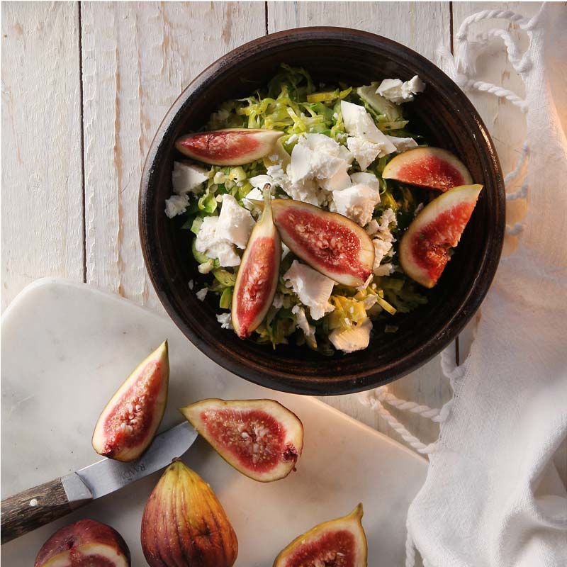 ViktVäktarna - Brysselkålssallad med salladsost och fikon