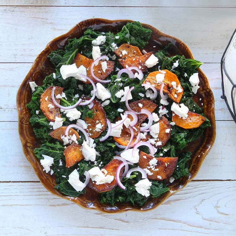 ViktVäktarna - Ljummen butternutsallad med grönkål och salladsost