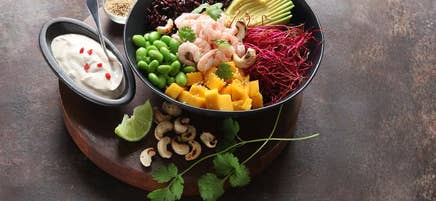 Pokébowl med räkor