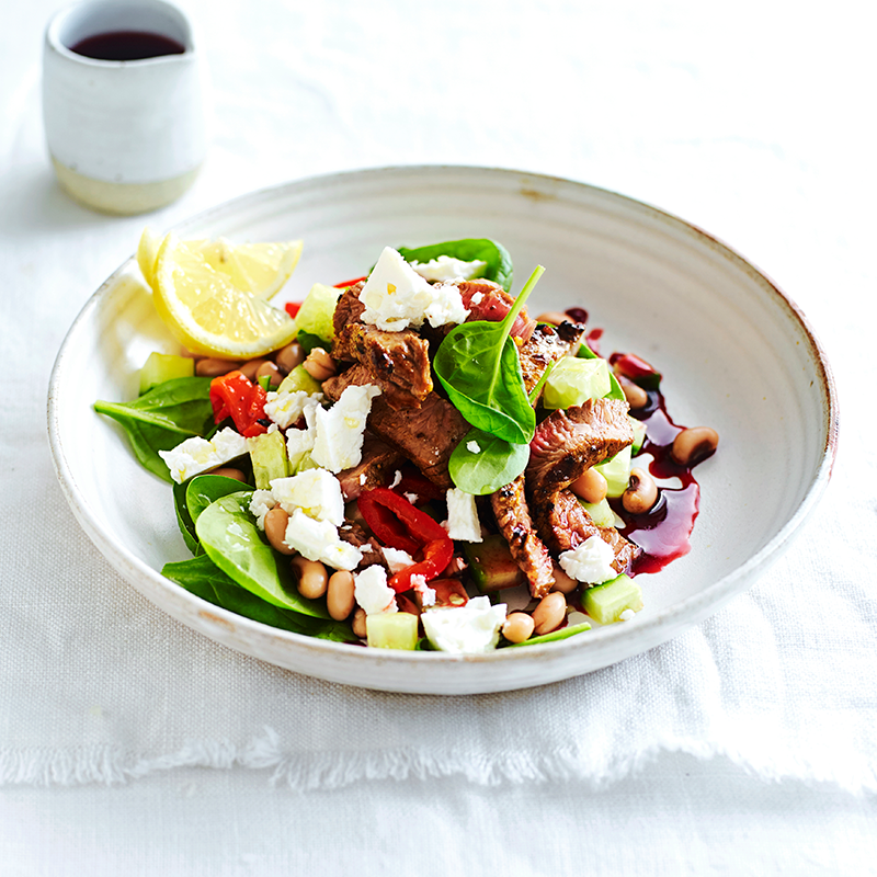 Photo of Warm Persian beef, black-eyed bean and pomegranate salad by WW