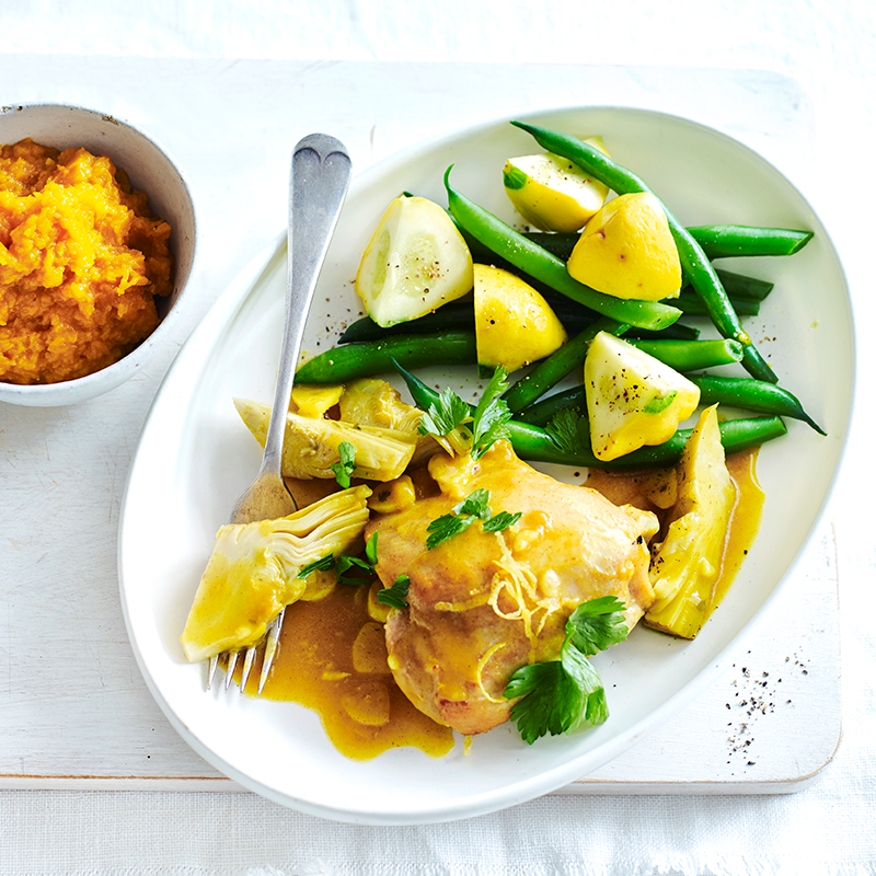 Photo of Braised chicken with lemon and artichokes by WW