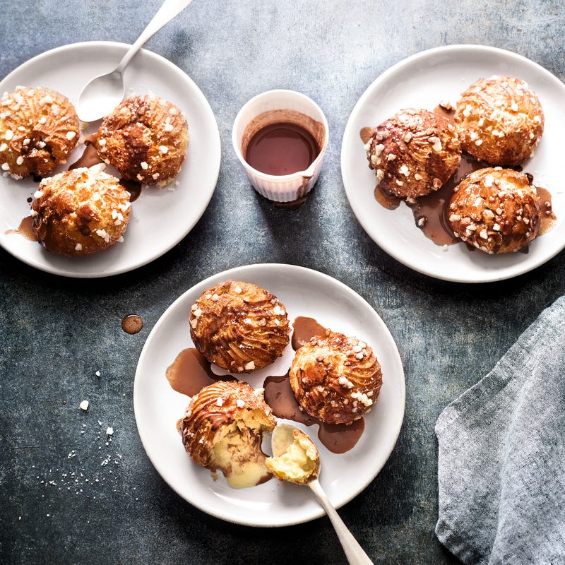 Photo de/du Profiteroles vanille chocolat par WW