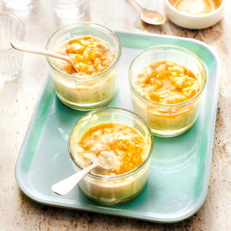 Photo de/du Riz au lait sauce caramel par WW