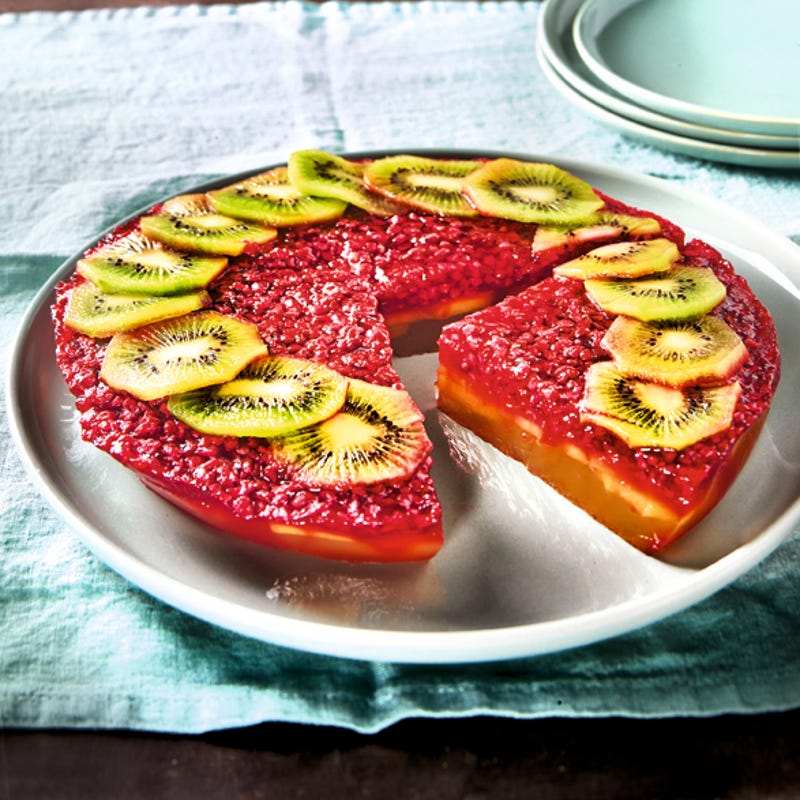 Photo de/du Gelée de fruits façon rainbow cake par WW