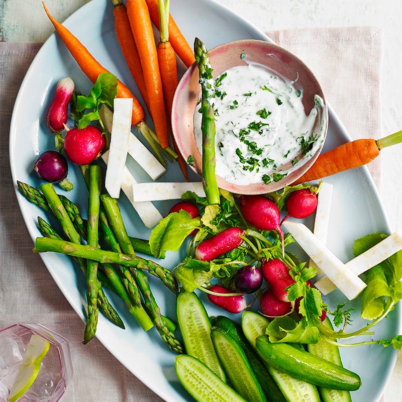 Photo of Veggie crudités with yogurt dip by WW