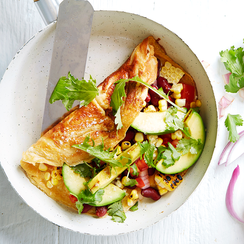 Photo of Mexican-style charred avocado and corn omelette by WW