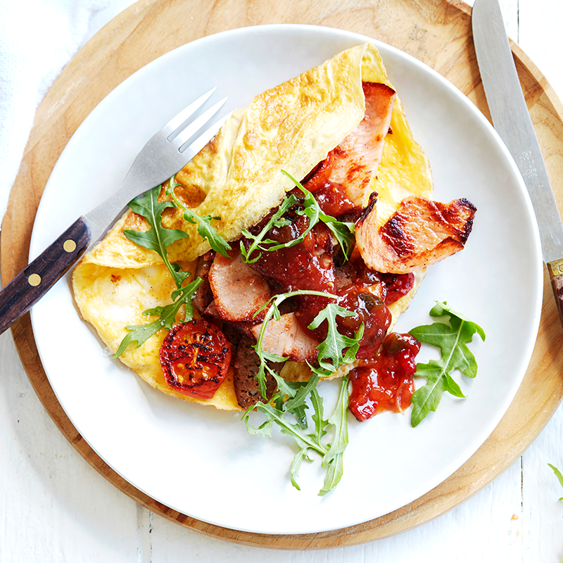 Photo of Inside-out egg and bacon omelette by WW
