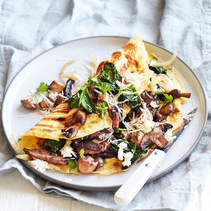Photo of Mushroom and spinach omelette by WW