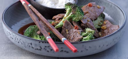 Emincé de boeuf teriyaki