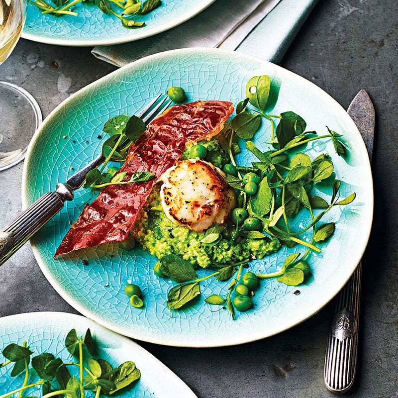 Photo of Pea purée & Parma ham scallops by WW