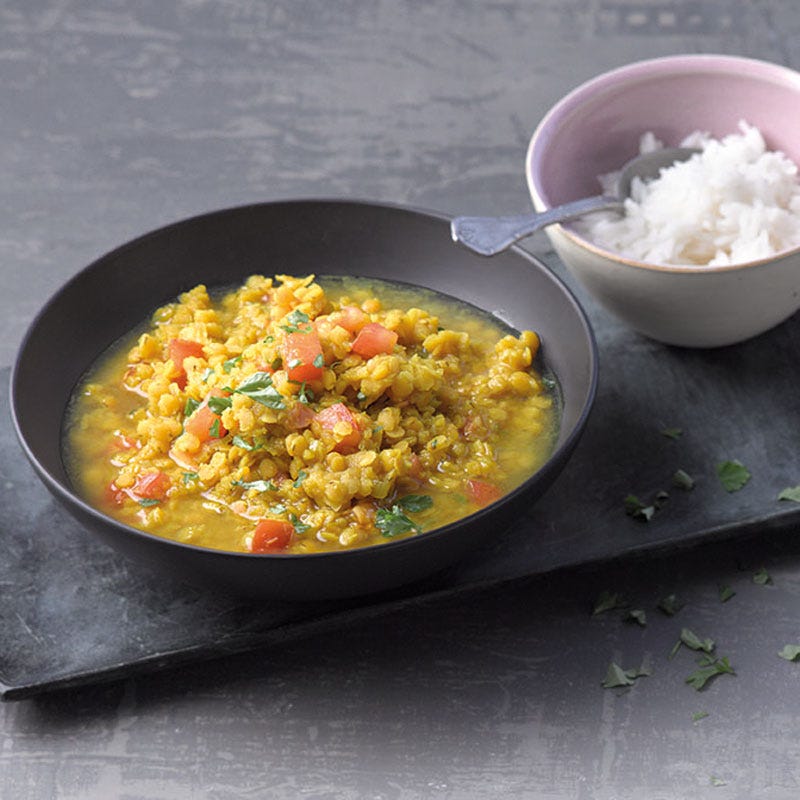Linsen-Dal mit Tomaten