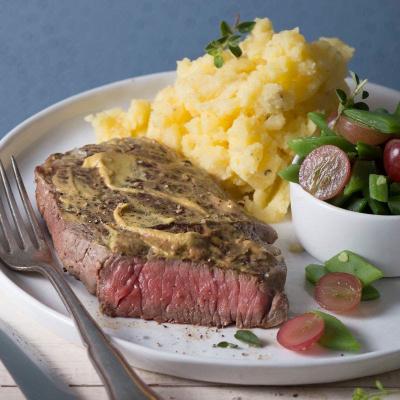 Rinderhüfte auf Kartoffelstampf