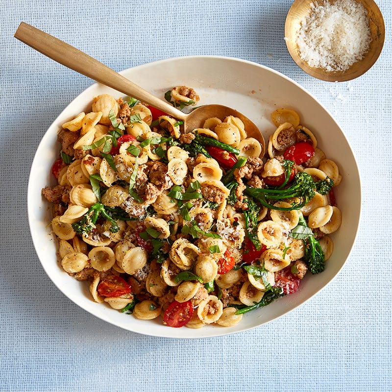 Photo of Lemony One-Pan Orecchiette with Sausage & Broccolini by WW