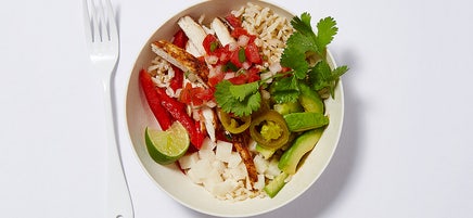 Chicken Fajita Rice Bowls