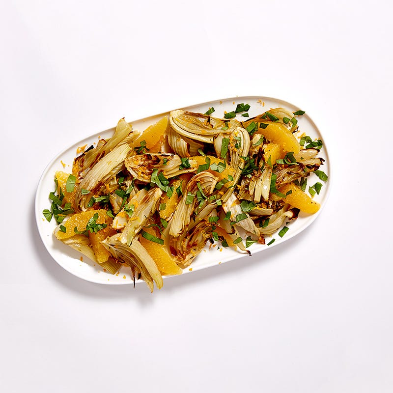 Roasted fennel with orange and basil