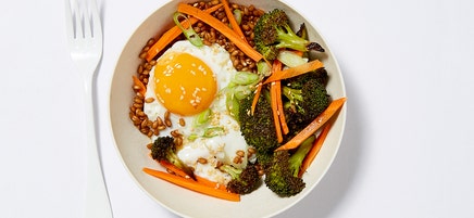 Asian Wheat Berry Bowl