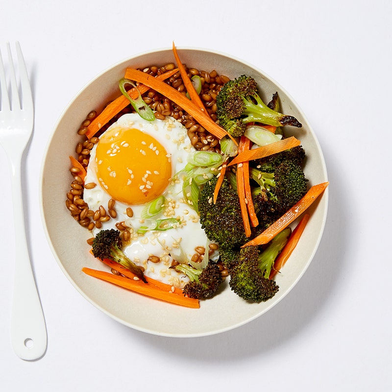 Asian wheat berry bowl