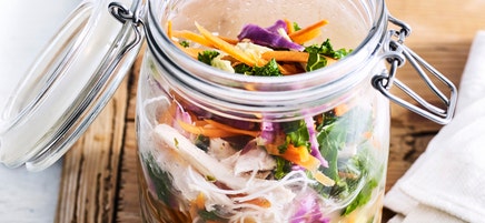 Noodle soup lunch jar