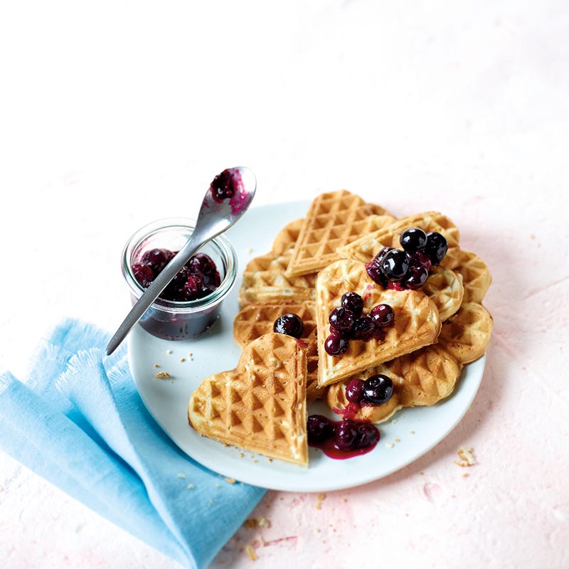 ViktVäktarna - Sojavåfflor med blåbärskompott