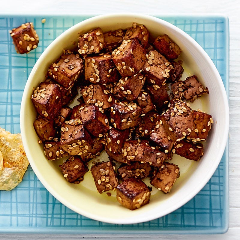 Sesam-Tofuwürfel