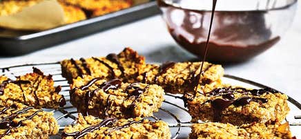Ginger & chocolate flapjacks