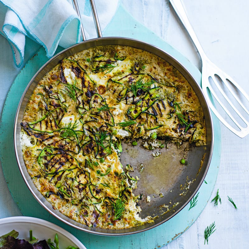 Photo of Griddled courgette, pea & pesto frittata by WW