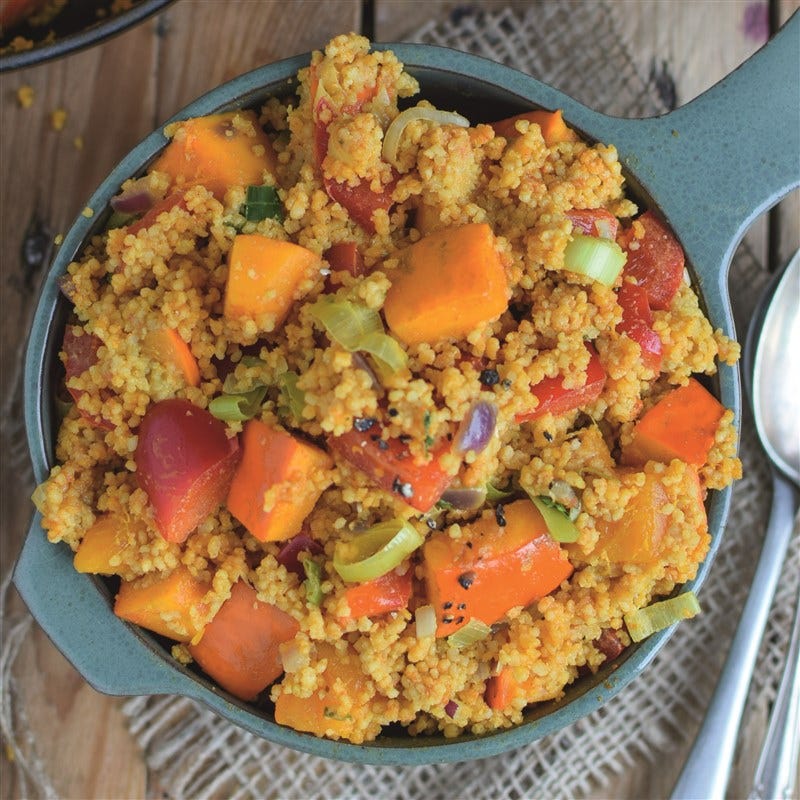 Pompoencurry met couscous