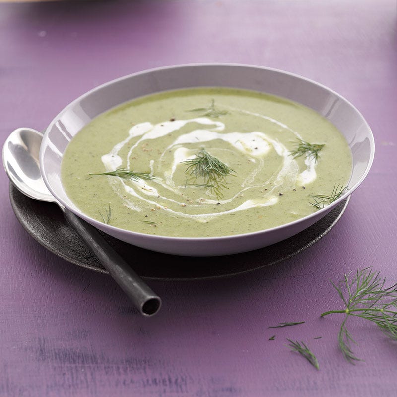 Broccolisuppe mit Frischkäse