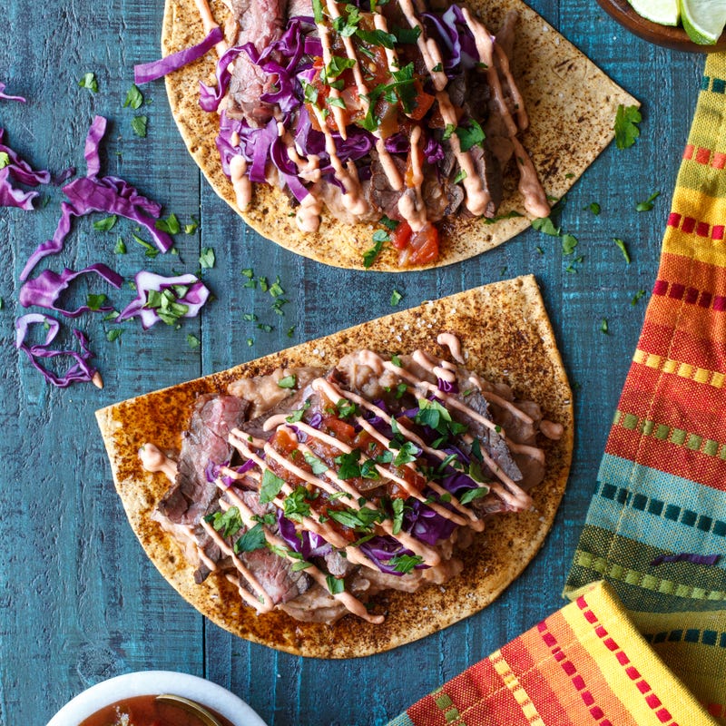 Photo of Skirt steak tostadas for two by WW
