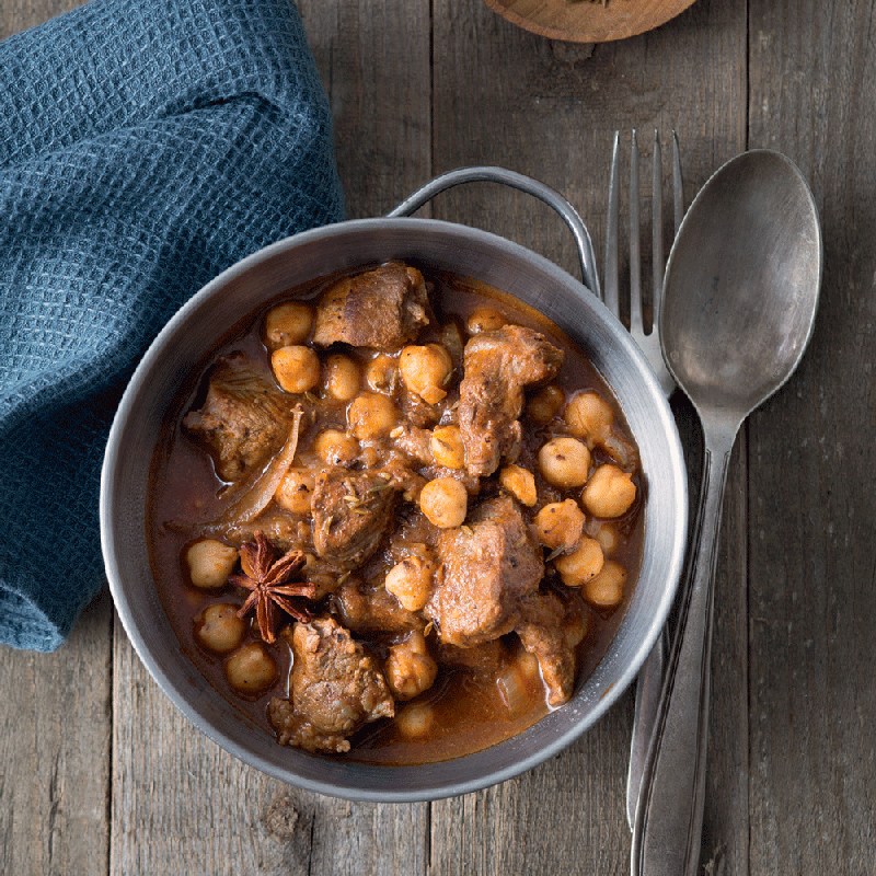 Bœuf aux oignons et épices douces