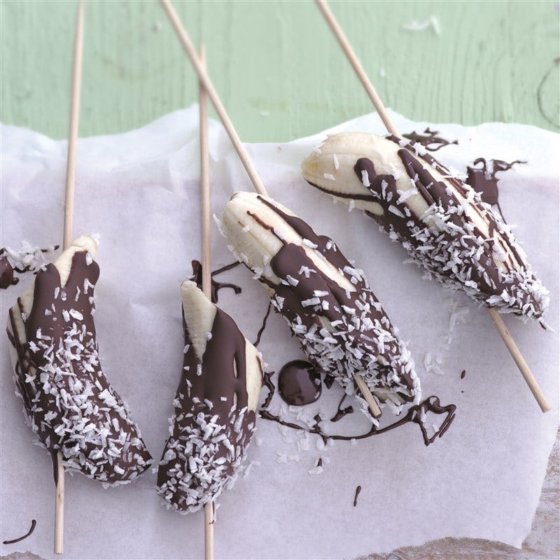 Bananen-kokoslollies