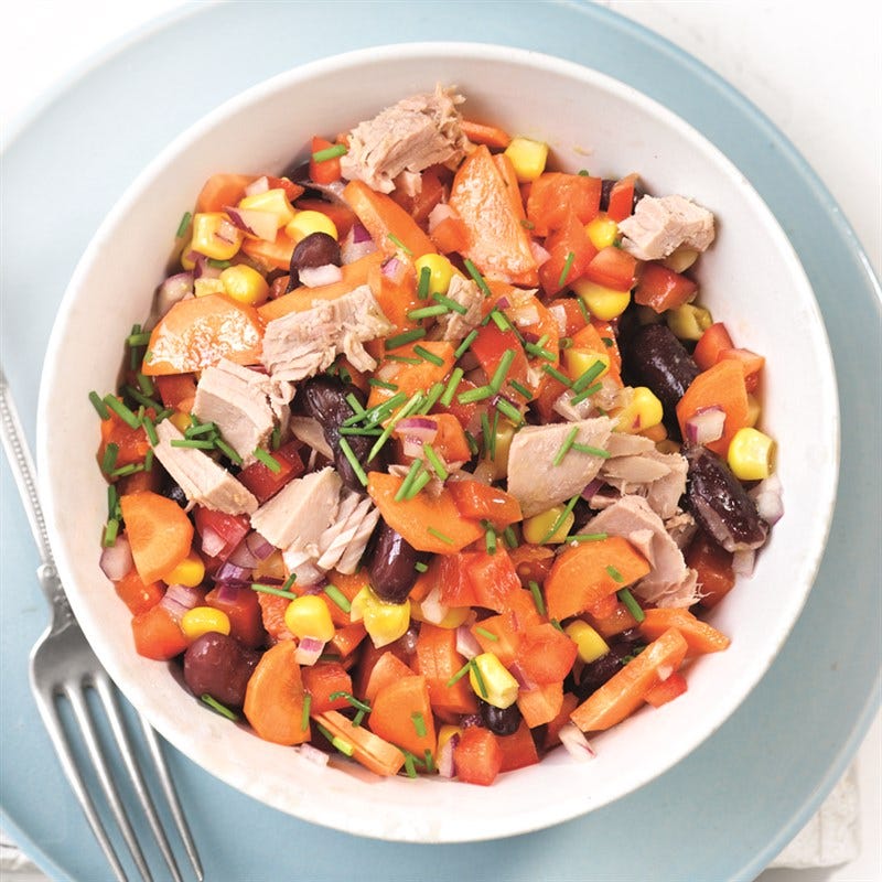 Maïssalade met tonijn