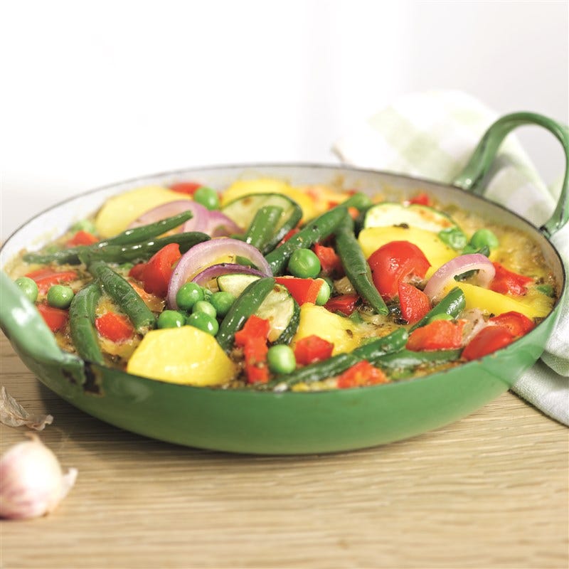 Kleurrijke frittata met groenten