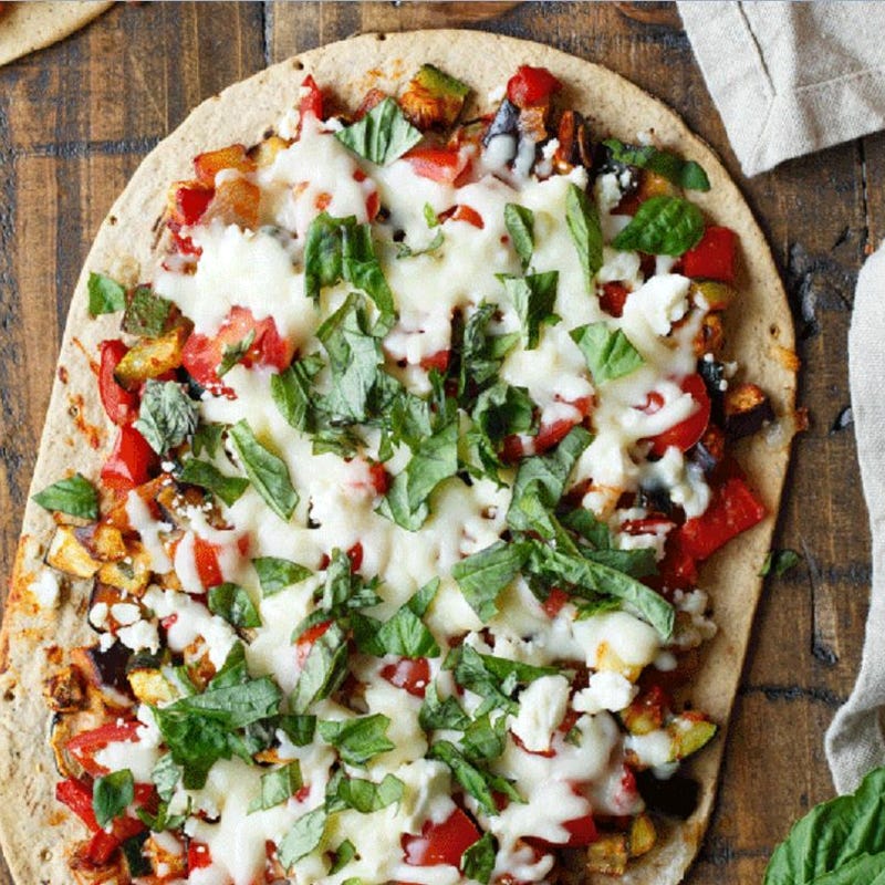Ratatouille flatbread