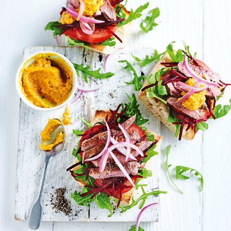 Photo of Open lamb burger by WW