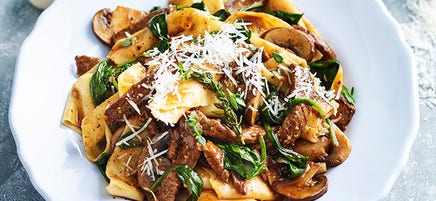 Rag pasta bourguignon