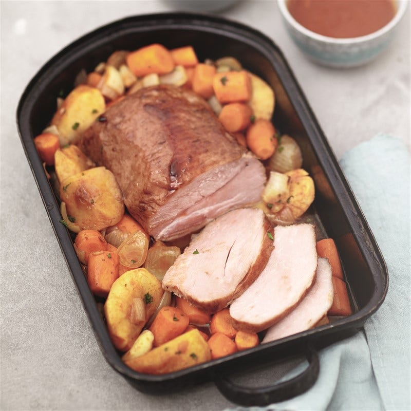 Fricandeau met kruidendip